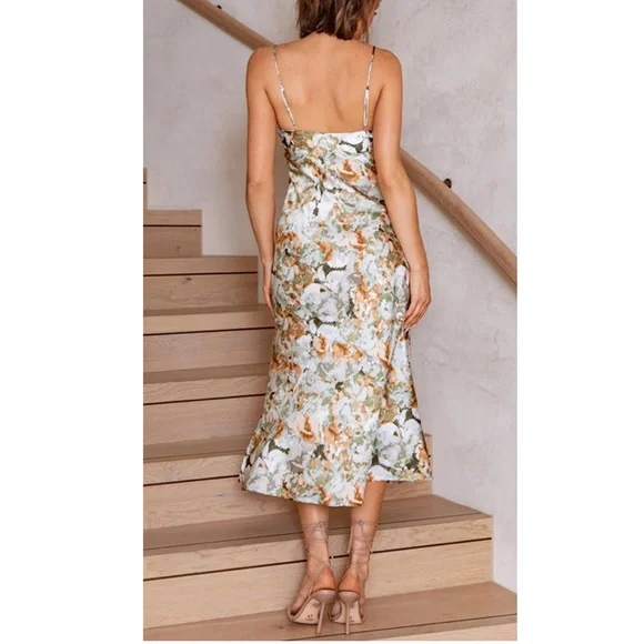 printed midi dress - Picture 3 of 4